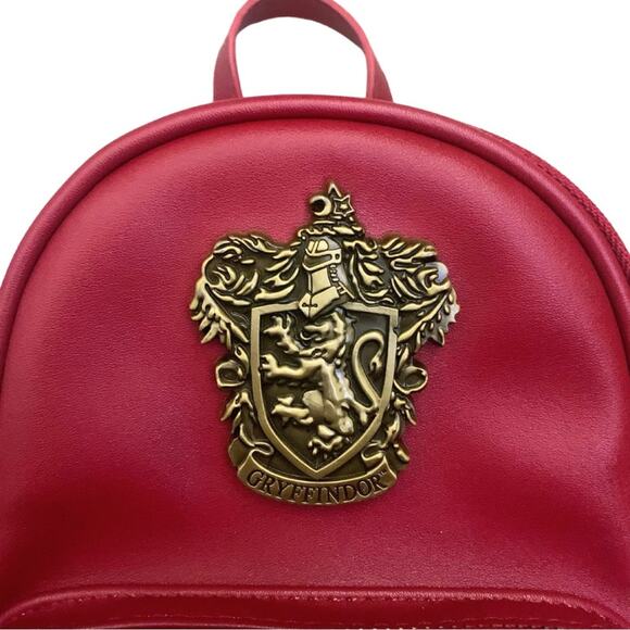 Whimsical Red Gryffindor Crest Emblem Mini Backpack Harry Potter Shield - Picture 2 of 12